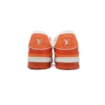 Louis Vuitton Trainer White Orange
