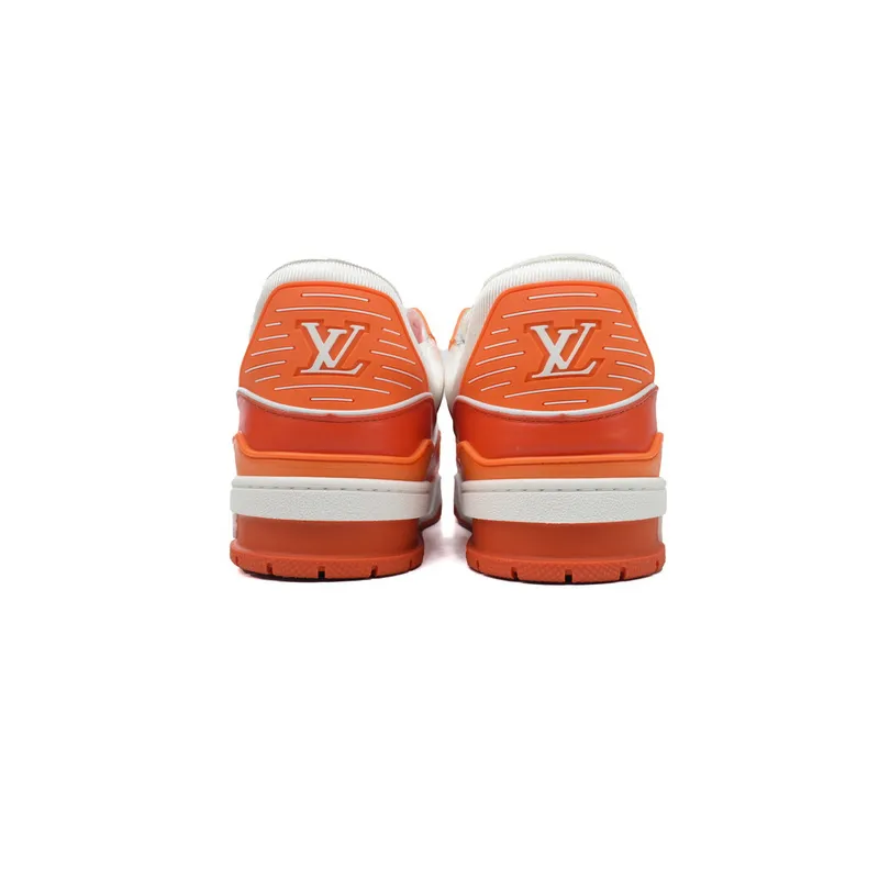 Louis Vuitton Trainer White Orange