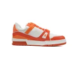 Louis Vuitton Trainer White Orange