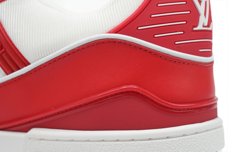 Louis Vuitton Trainer White Red