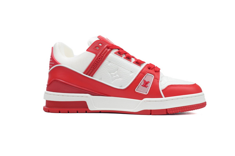 Louis Vuitton Trainer White Red