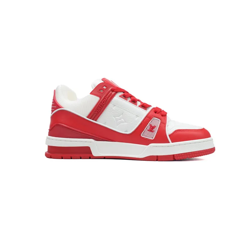 Louis Vuitton Trainer White Red