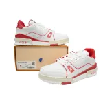 Louis Vuitton Trainer White Red