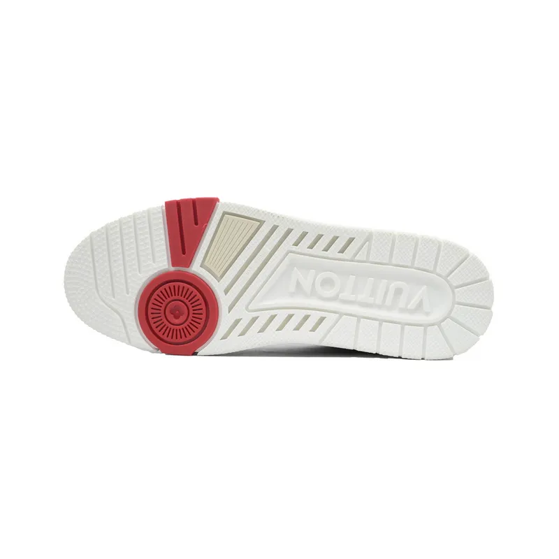 Louis Vuitton Trainer White Red