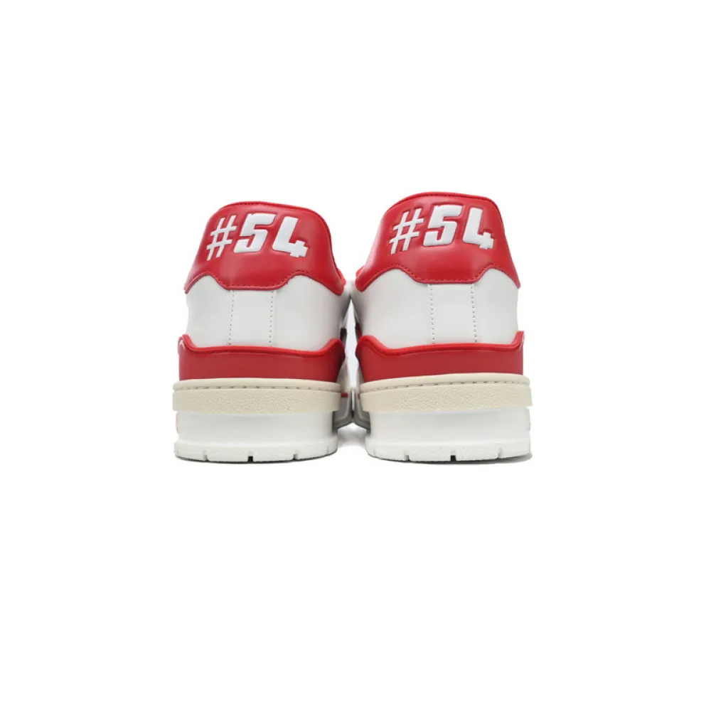 Louis Vuitton Trainer White Red