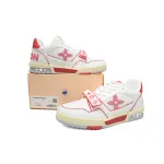 Louis Vuitton Trainer White Red