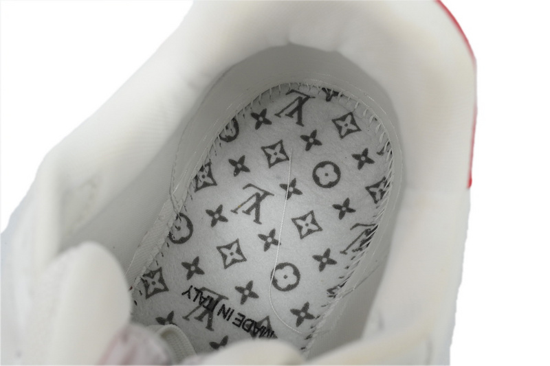 Louis Vuitton Trainer White Red