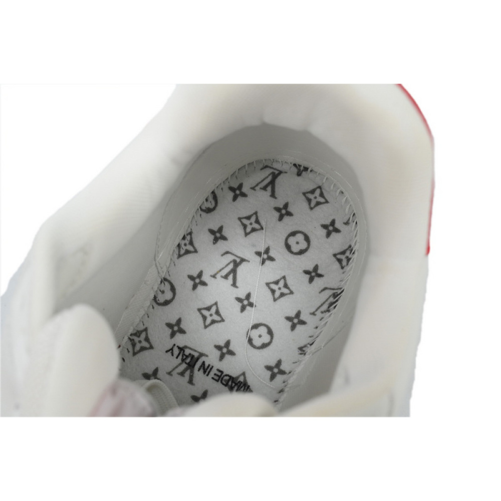 Louis Vuitton Trainer White Red