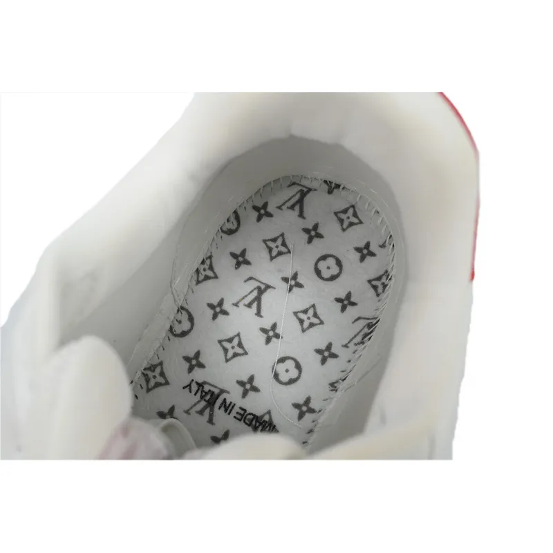Louis Vuitton Trainer White Red