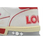 Louis Vuitton Trainer White Red