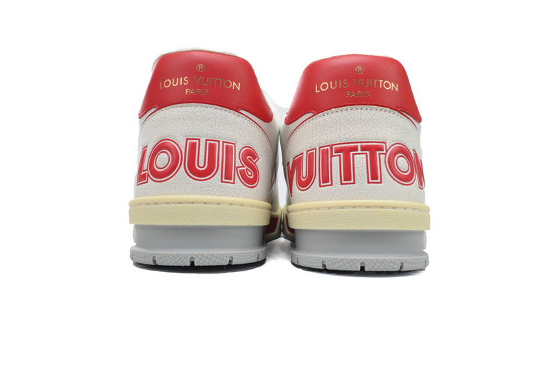Louis Vuitton Trainer White Red