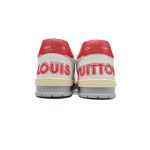 Louis Vuitton Trainer White Red