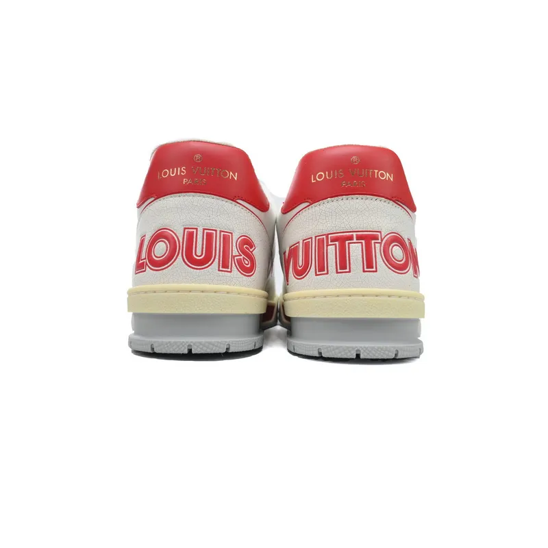 Louis Vuitton Trainer White Red
