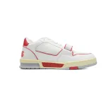 Louis Vuitton Trainer White Red