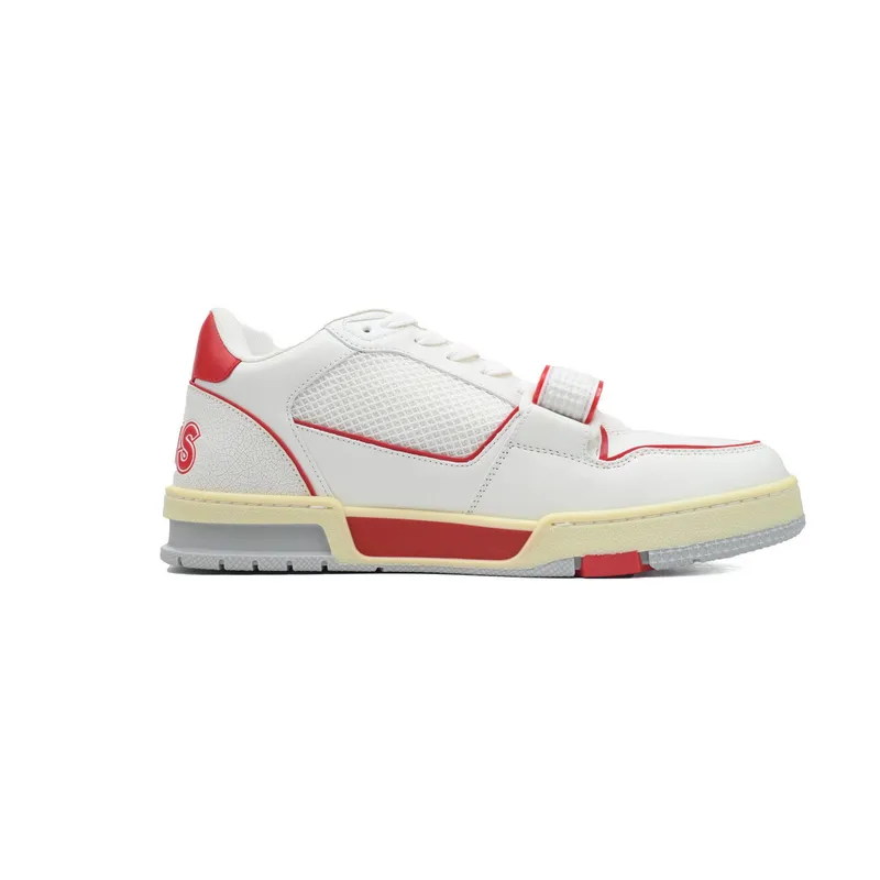 Louis Vuitton Trainer White Red