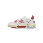 Louis Vuitton Trainer White Red