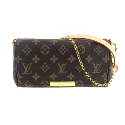 LOUIS VUITTON Chian Bag Brown 01