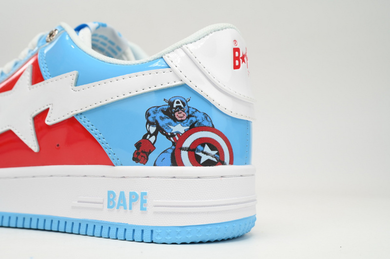 BP A Bathing Ape Bape Sta Low Captain America