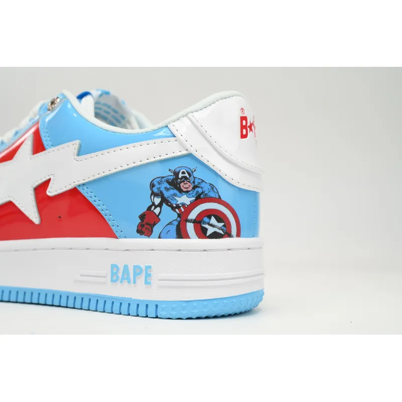 BP A Bathing Ape Bape Sta Low Captain America