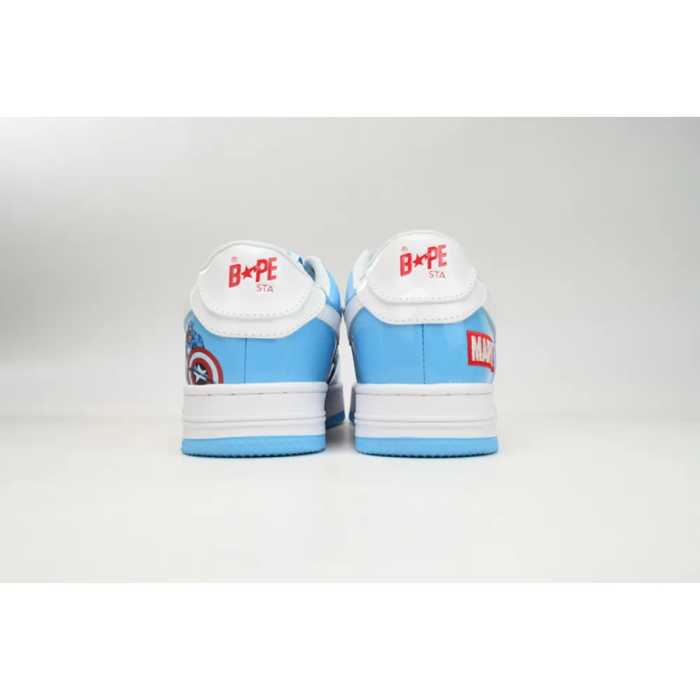 BP A Bathing Ape Bape Sta Low Captain America