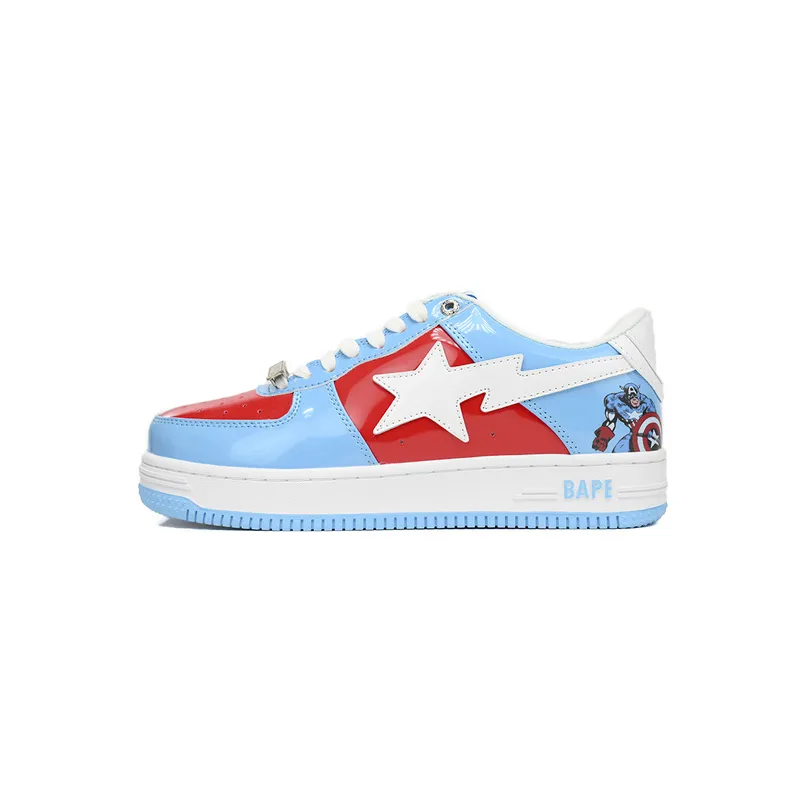 BP A Bathing Ape Bape Sta Low Captain America