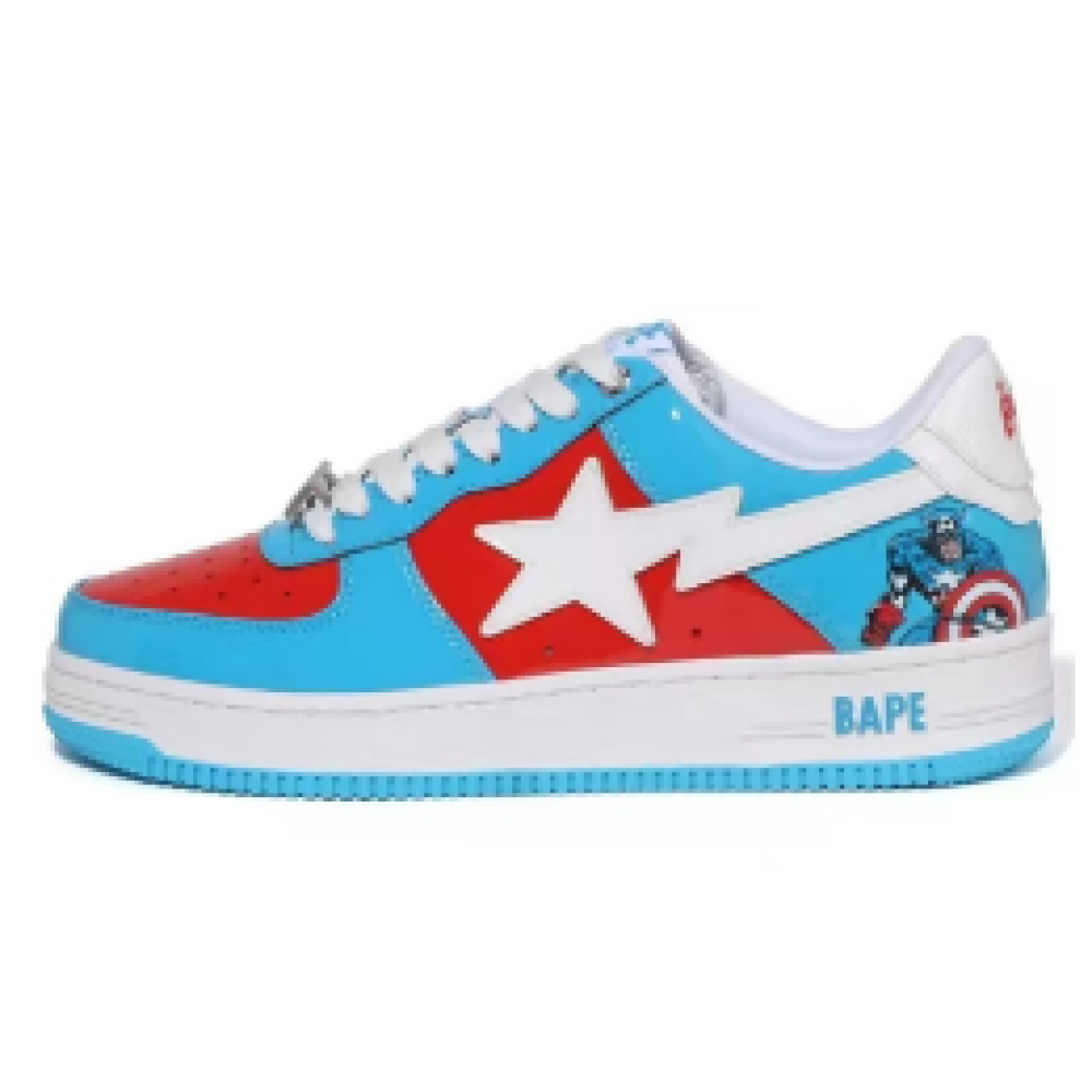 BP A Bathing Ape Bape Sta Low Captain America