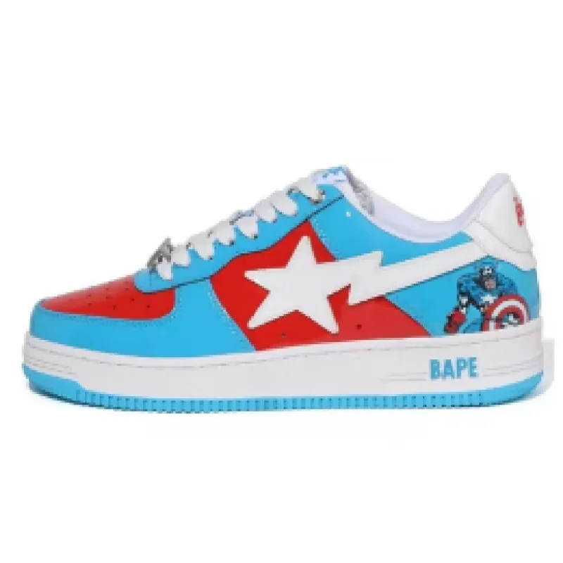 BP A Bathing Ape Bape Sta Low Captain America