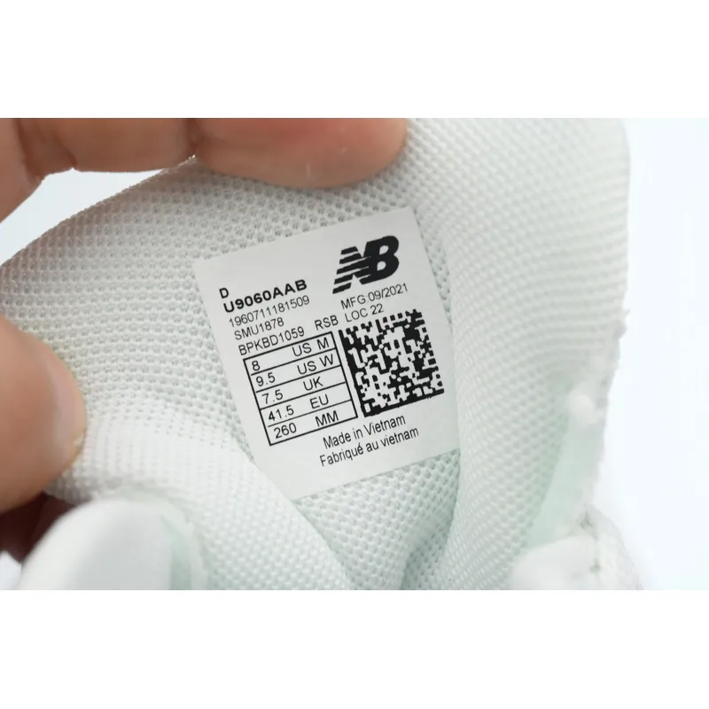 New Balance 9060 'White Black' 1