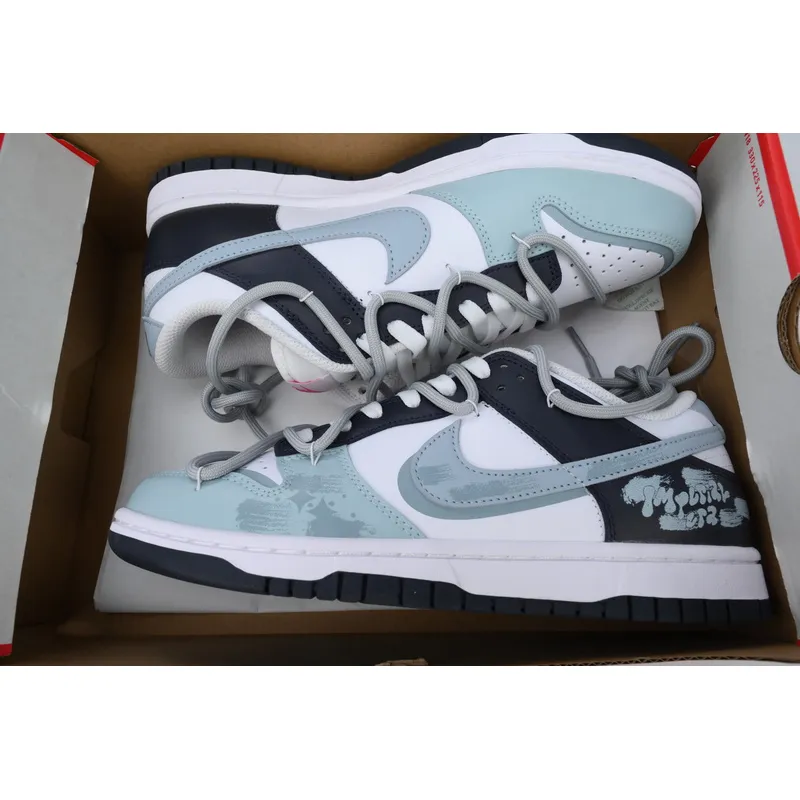 Nike Dunk Low 'Black Grey Blue'
