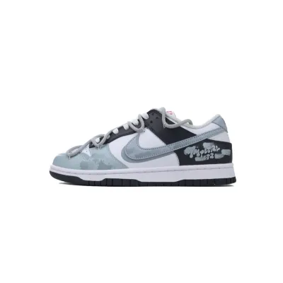 Nike Dunk Low 'Black Grey Blue' 01