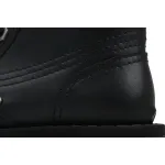 LOUIS VUITTON Martin boots Black leather