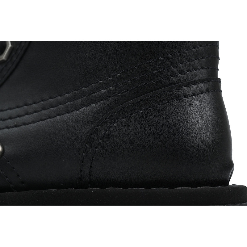 LOUIS VUITTON Martin boots Black leather