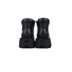 LOUIS VUITTON Martin boots Black leather
