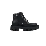 LOUIS VUITTON Martin boots Black leather