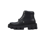 LOUIS VUITTON Martin boots Black leather