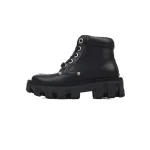LOUIS VUITTON Martin boots Black leather