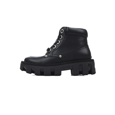 LOUIS VUITTON Martin boots Black leather 01