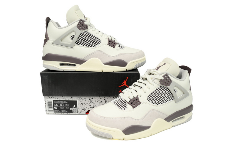 PB Bacth Air Jordan 4 White Phan Tom