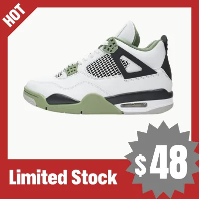PB  Batch  Air Jordan 4 WMNS “Oil Green”Seafoam (W) 01