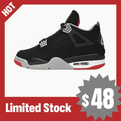 PB Batch  A ir Jordan 4 Retro Bred 01