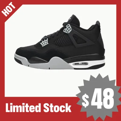 PB Batch  Air Jordan 4 Retro Black Canvas 01
