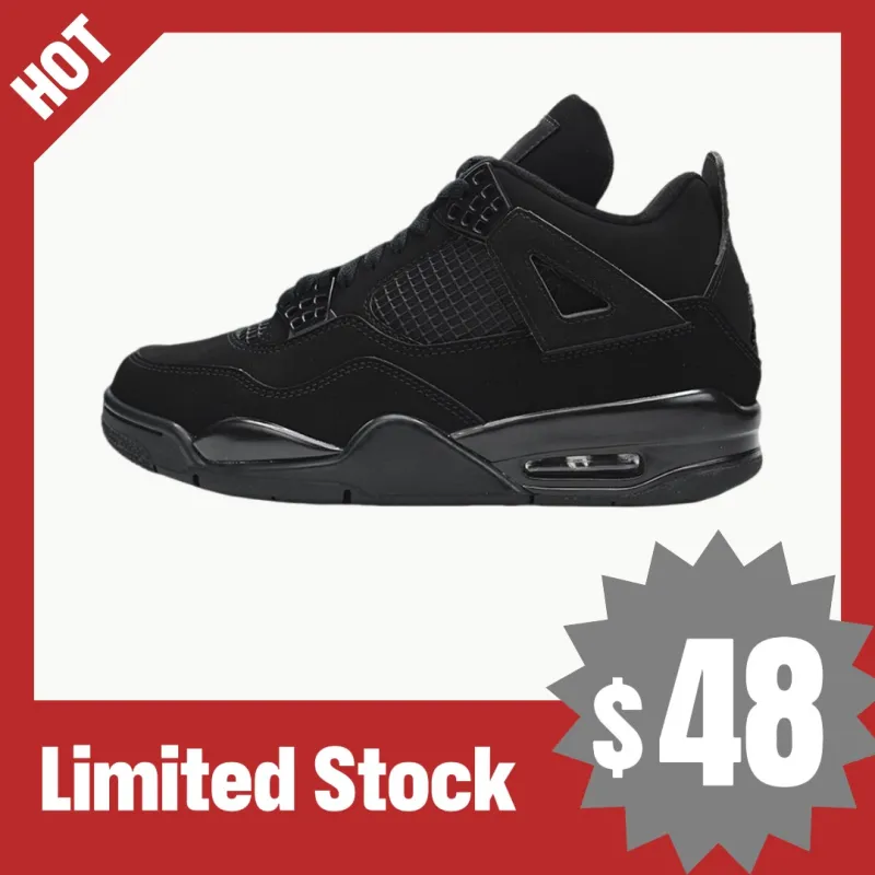 PB Batch  Air Jordan 4 Retro Black Cat
