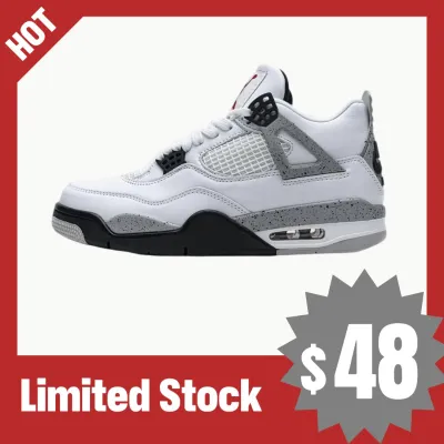 PB Batch  Air Jordan 4 Retro White Cement 01