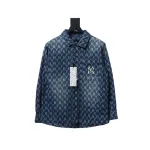 MLВ Denim shirt jacket with embroidered logo