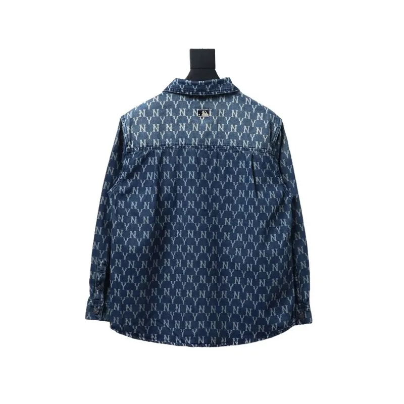 MLВ Denim shirt jacket with embroidered logo