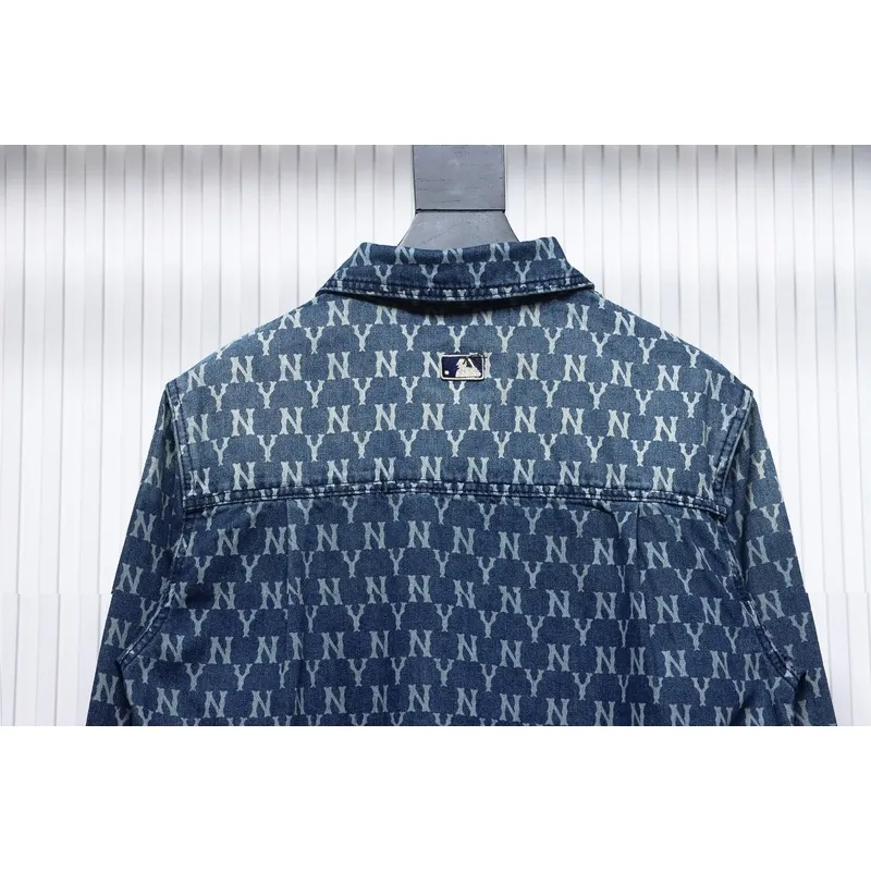 MLВ Denim shirt jacket with embroidered logo