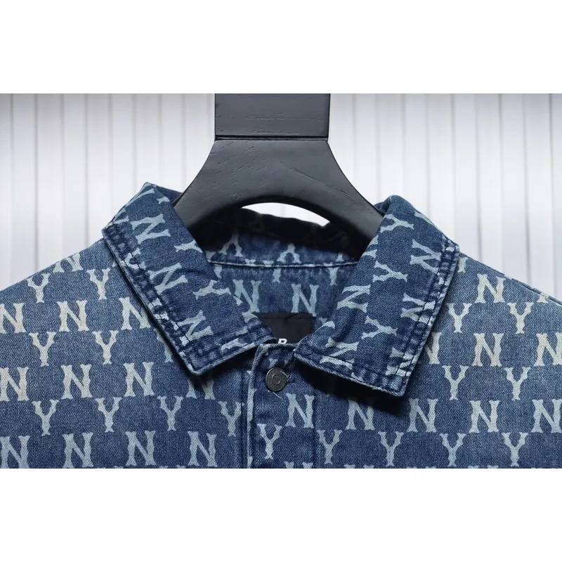 MLВ Denim shirt jacket with embroidered logo