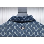 MLВ Denim shirt jacket with embroidered logo