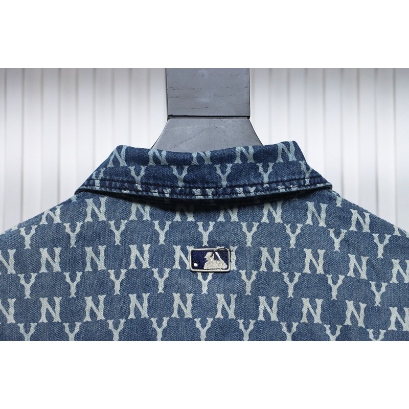 MLВ Denim shirt jacket with embroidered logo