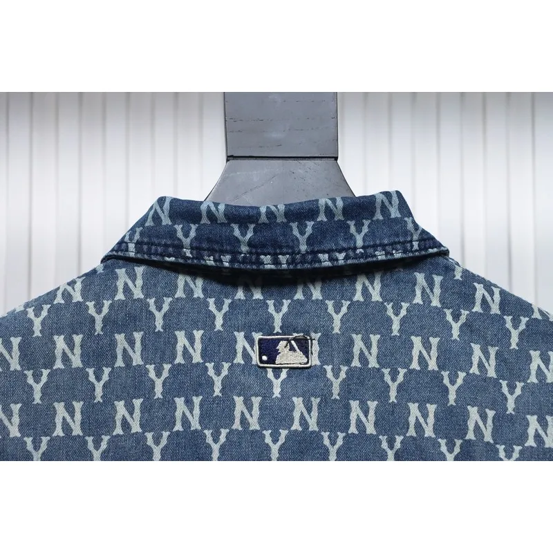 MLВ Denim shirt jacket with embroidered logo
